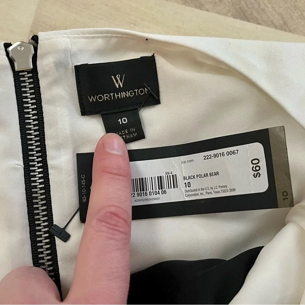 NWT- black & white professional dress - Picture 2 of 4